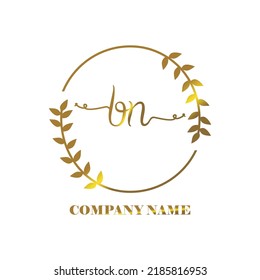 initial BN logo vector handwriting signature Elegant branding art
