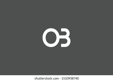 Initial BO OB Letter Logo Design Vector Template. Monogram and Creative Alphabet B O Letters icon Illustration.