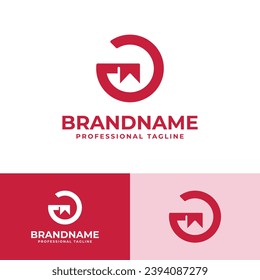 Logotipo inicial de A Bookmark, adecuado para empresas relacionadas con Bookmark with A Letter