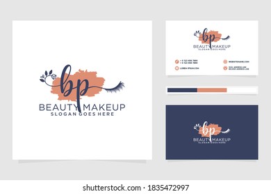 Initial BP Feminine logo collections and business card template Premium Vector
