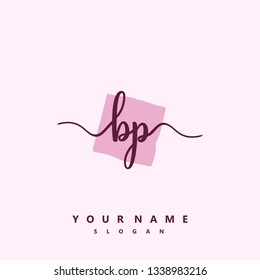 Initial BP handwriting logo