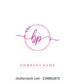 Initial BP handwriting logo - Shutterstock ID 1348862870