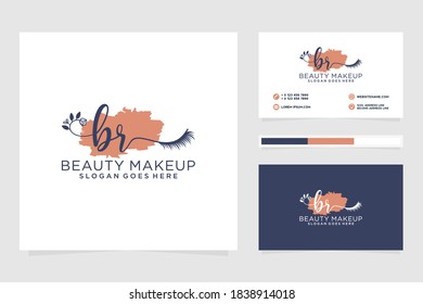 Erstmalige BR-Logo-Kollektionen und Visitenkartenvorlage Premium Vektor
