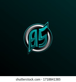 Initial BS logo design, Initial BS logo design with Circle style, Logo for game, esport, community or business.