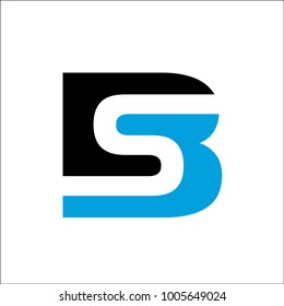 initial BS logo vector template