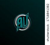 Initial BU logo design, Initial BV logo design with Circle style, Logo for game, esport, community or business.