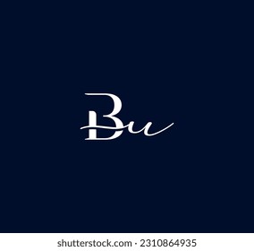 Diseño de plantilla de vector de logotipo de BU inicial, carta UB. Letra vinculada BU, diseño de logotipo UB.