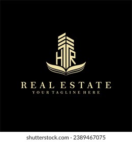 Initial building real estate logo design