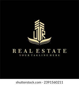 Initial building real estate logo design