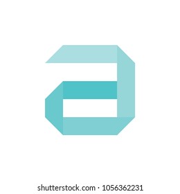Initial business logo vector. A design blue gradient on white background. Design print for identity company. Set 1