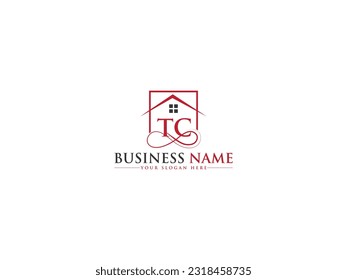 Initial Business TC ct Real Estate Logo Icon Vector Symbol