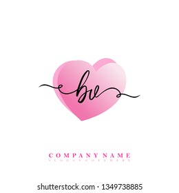 Initial BV handwriting logo