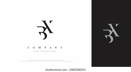 Initial BX Logo Design Vector 