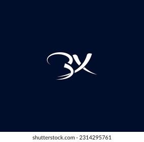 Initial BX, XB letter logo modern design