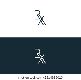 Ursprüngliches BX, XB-Buchstaben-Logo, modernes Design