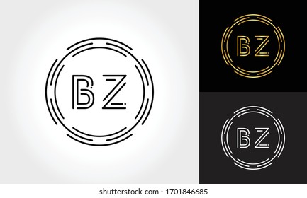 Initial BZ Letter Logo With Creative Modern Business Typography Vector Template. Creative Abstract Letter BZ Logo Design