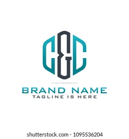Initial C & C abstract logo template vector