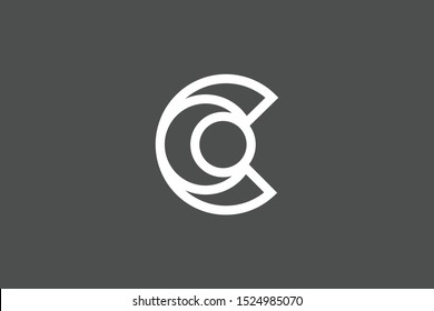 Initial C CC Flat Letter Logo Design Vector Template. Monogram and Creative Alphabet C CC Letter icon Illustration.