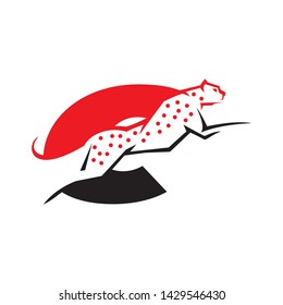 Initial C cheetah logo template vector illustration