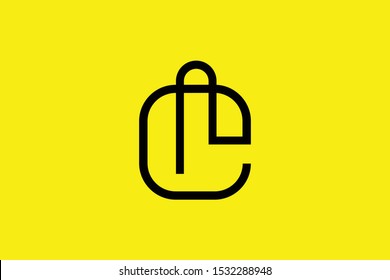 Initial C CR RC modern monogram and elegant logo design, Professional Letters Vector Icon Logo on yellow background.