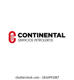 the initial C with a drill bit in it fits the logo of an oil mining company