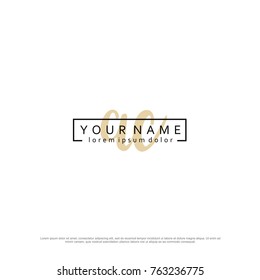 Initial A & C elegant logo template vector