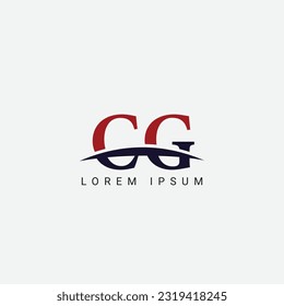 Initial C G, CG Letter Logo design vector template, Graphic Symbol for Corporate Business Identity