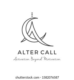 Initial C A gypsy logo inspiration vector icon illustration