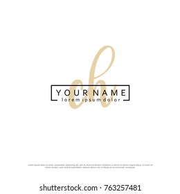 Initial C & H elegant logo template vector