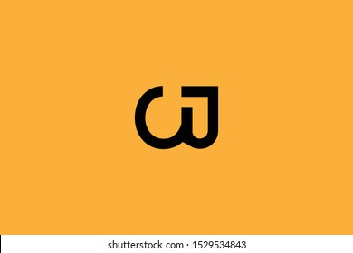 Initial C J Letter Logo Design Vector Template. Monogram and Creative Alphabet CJ JC Letters icon Illustration.