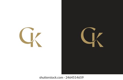 initial c k ck kc luxury logo for fashion celebrities beauty spa diamond gold