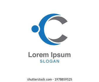 Initial C Letter Design Logo Concept