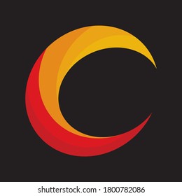Initial C Letter Logo. Beautiful Minimalist Logotype design for branding