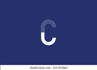 Initial C Letter Logo Design Vector Template. Monogram and Creative Alphabet CC Letters icon Illustration.