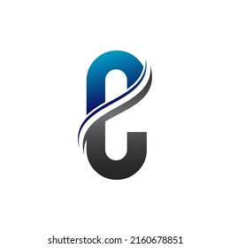 Initial-C-Letter-Logo-Design und kreative, moderne Design-Vektorgrafik-Vorlage für Unternehmen. Design-Illustration mit C-Buchstaben-Logo.
