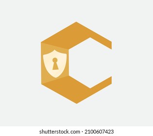 Logotipo inicial de la letra C.Elementos de la plantilla de diseño del icono del logotipo de la letra C.Diseño del icono vectorial de la plantilla del logotipo de la carta. Elemento de plantilla de diseño de logotipo de vectores planos.
