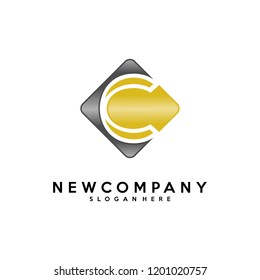 Initial C logo vector template