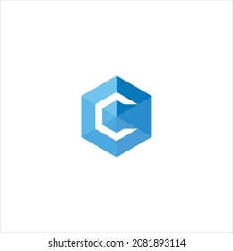 
initial c logo vector template