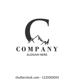 initial C Mountain logo Designs Inspiration
