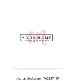 Initial C & N elegant logo template vector