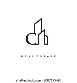 Diseño inicial del logotipo inmobiliario C
