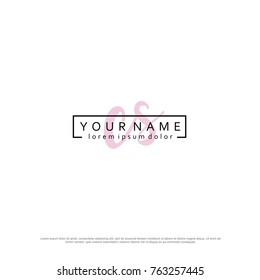 Initial C & S elegant logo template vector