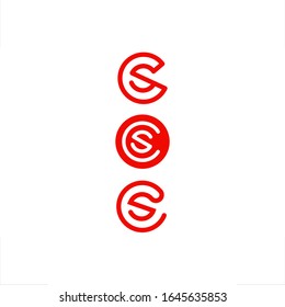 an initial of C S letter in circle