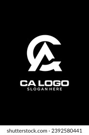  initial CA idea vector logo design