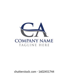 Initial CA Letter Logo Design Vector Template. CA Logo Design