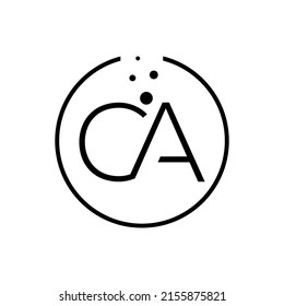 Initial Ca Letter Logo Design Vector Stock Vector (Royalty Free ...