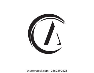 Initial CA Logo Design Vector
