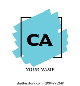 Initial CA logo template vector illustration