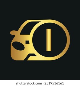 
Initial Car Logo kombinieren mit Buchstabe I Vektor Vorlage