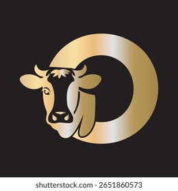 Initial Caw Logo combine with letter O vector template